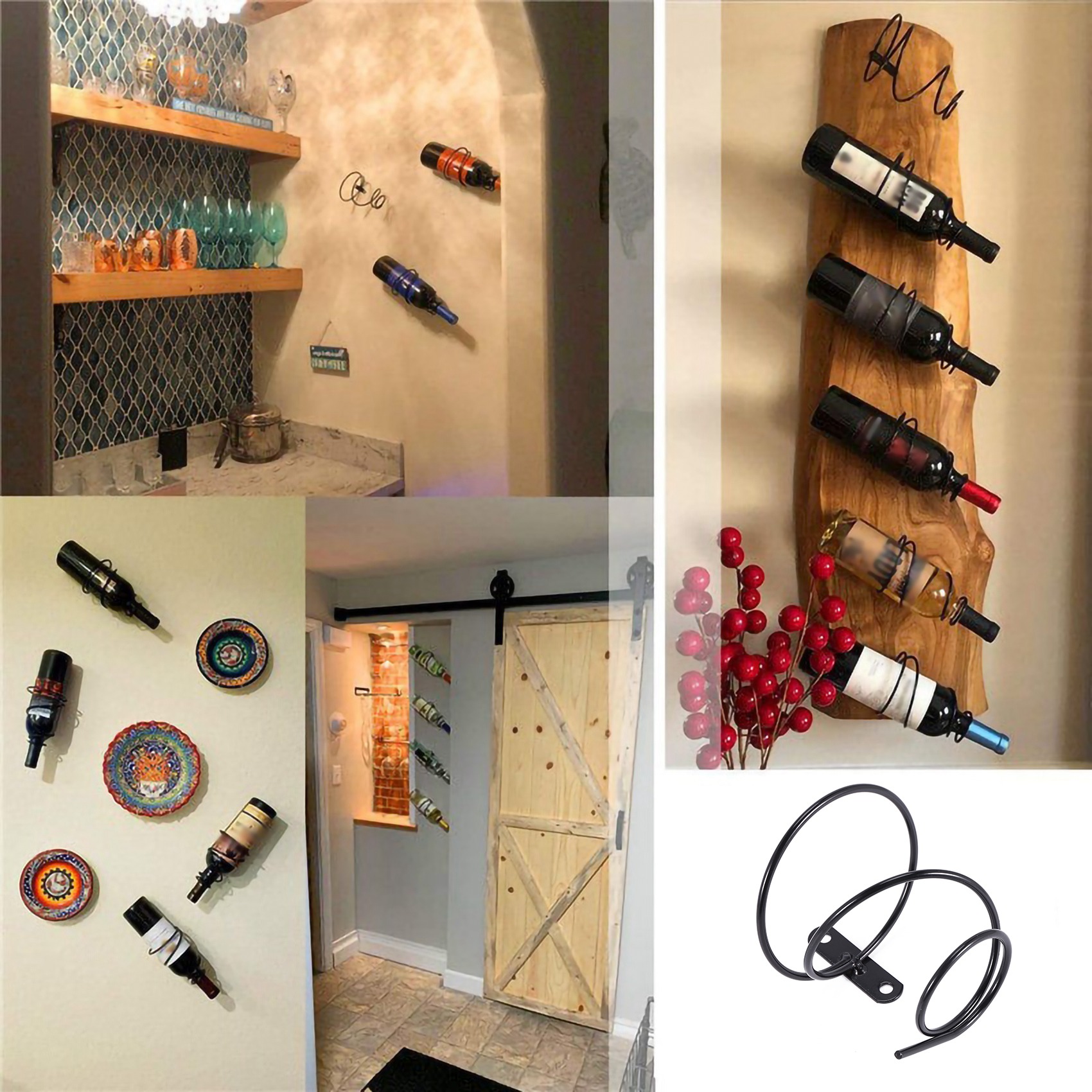 Wine Rack Wall Mount - Entrega em 24 Horas, Pacote com