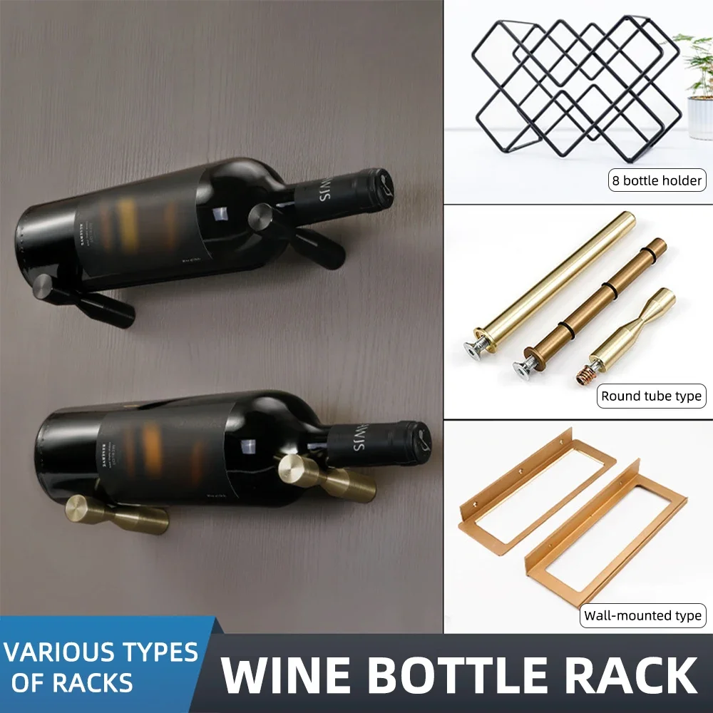 Wine Rack Wall Mount - Suporte de Vinho em Liga de