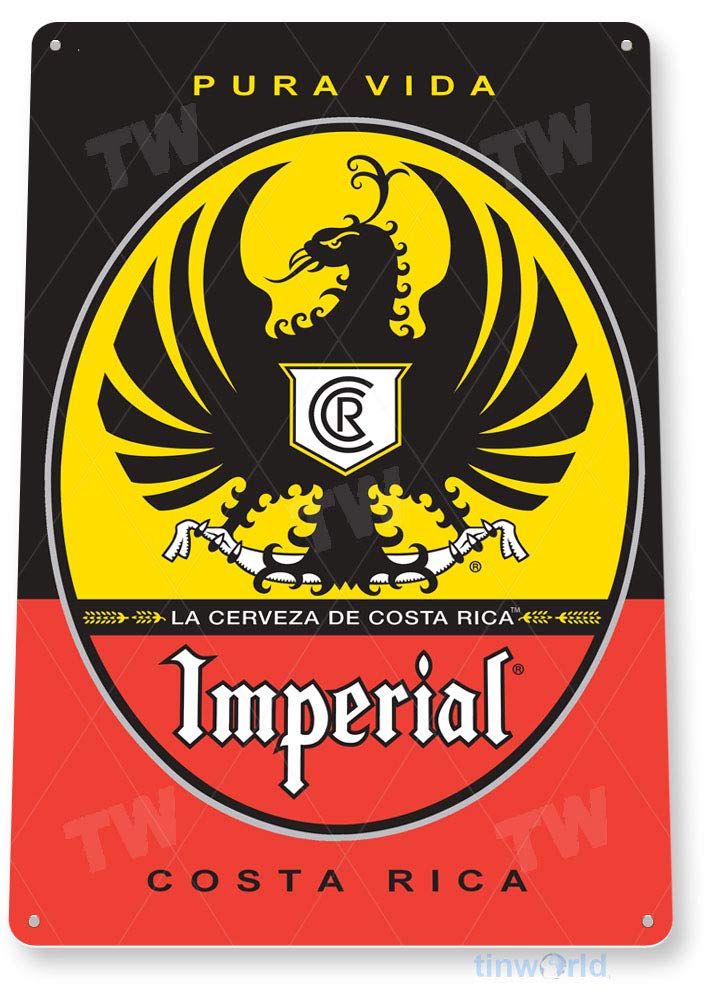 Wine X Beer - Placa de Metal 8 x 12