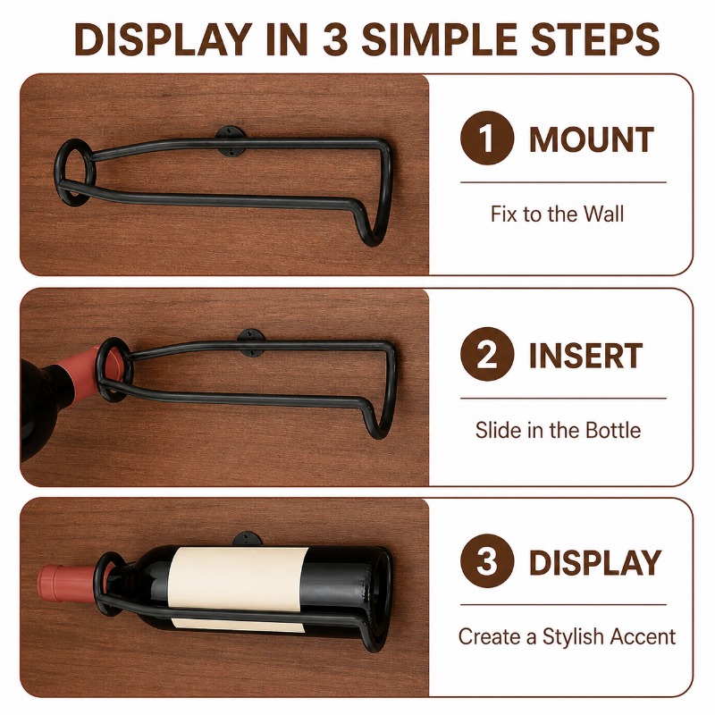 Suporte de Parede para Garrafa - Wine Rack Wall Mount avaliação e preço