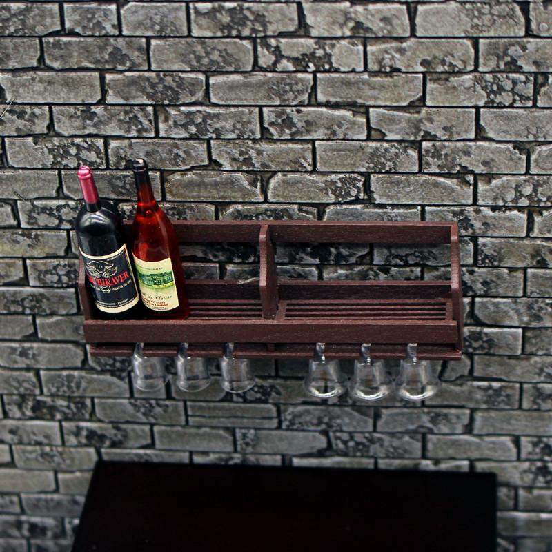 1 conjunto de casa de bonecas  - Wine Rack Wall Mount avaliação e preço