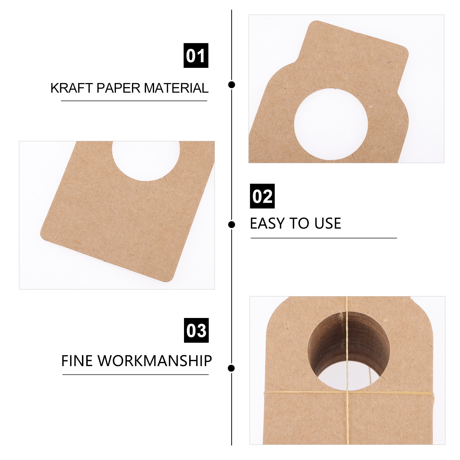 100 Etiquetas de Papel Kraft M - Wine Beer Rack avaliação e preço