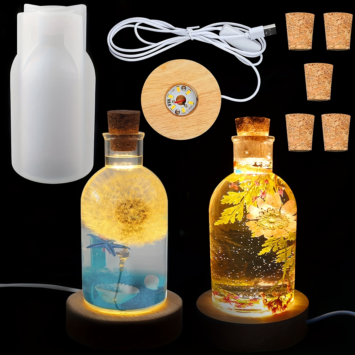Conjunto de Moldes de Resina p - Bottle Stopper Set avaliação e preço