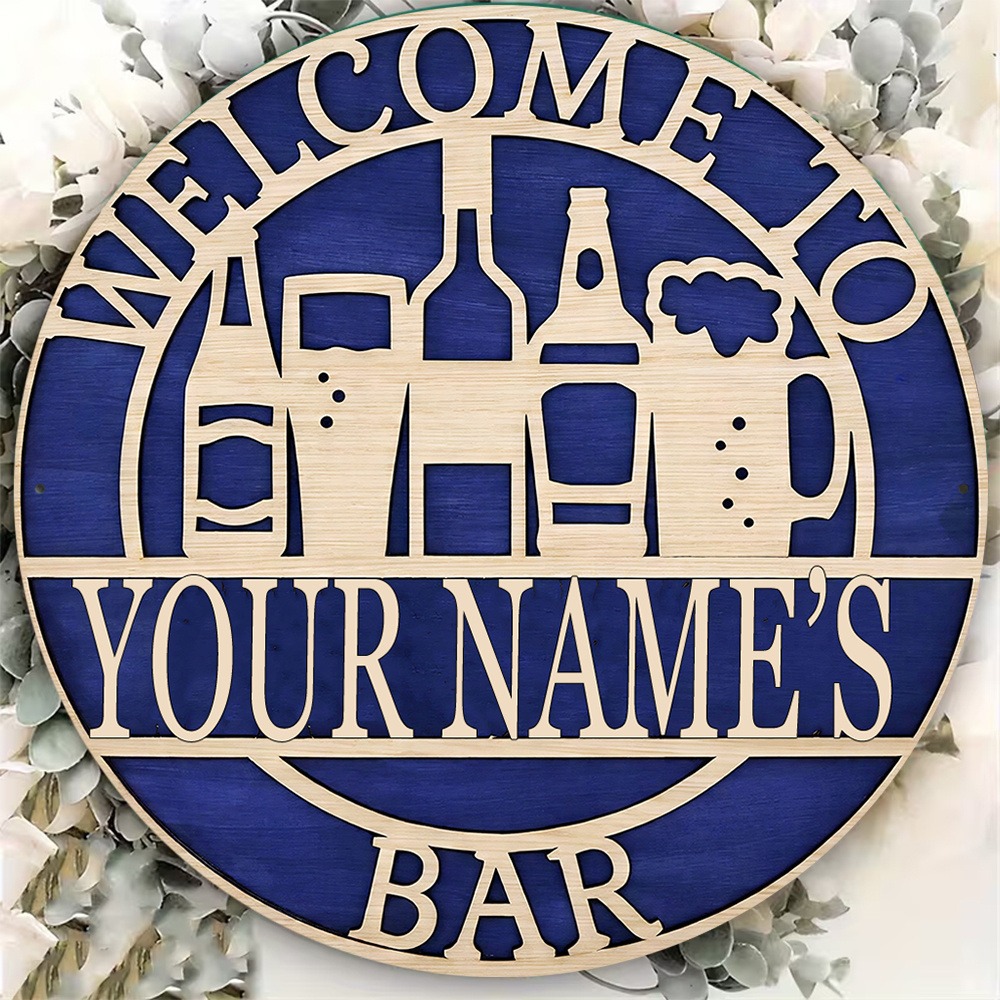 [2D Plano] 1 unidade Placa de  - Wine Beer Name avaliação e preço
