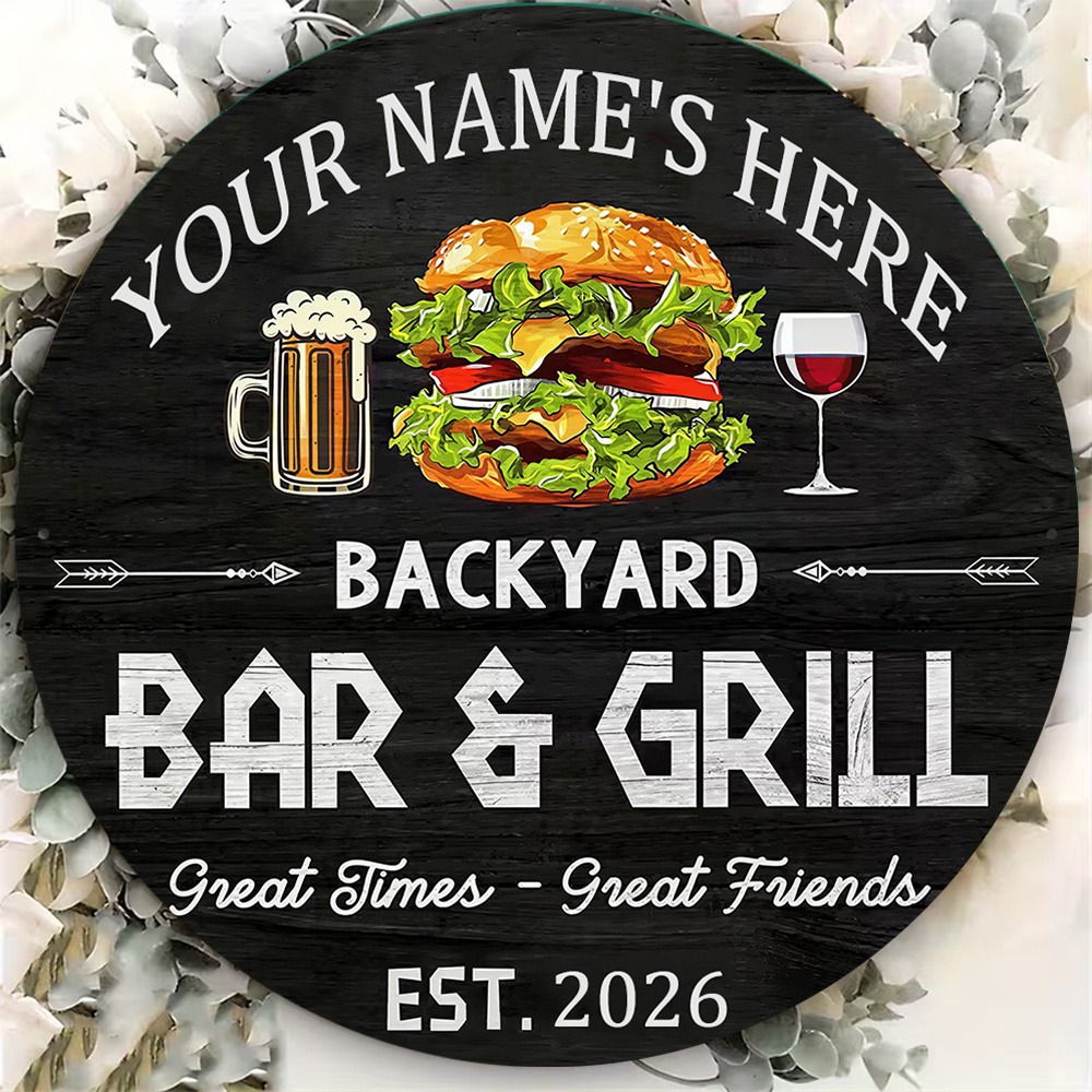 [2D Plano] 1 unidade Placa de  - Wine Beer Name avaliação e preço
