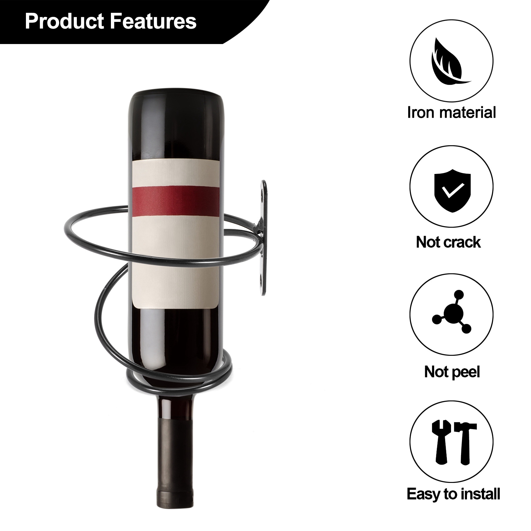 ABGH-Conjunto de 6 Suportes de - Wine Rack Wall Mount avaliação e preço