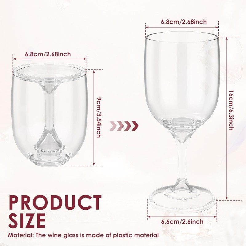 Copo de vinho dobrável transpa - Wine & Beer Guayaquil avaliação e preço