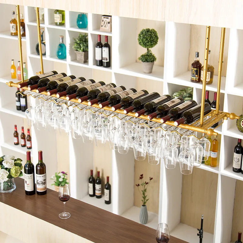 Ferro Metal Fundição Teto Pend - Wine Rack Wall Mount avaliação e preço