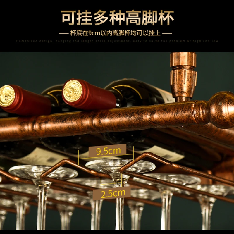 Ferro Metal Fundição Teto Pend - Wine Rack Wall Mount avaliação e preço