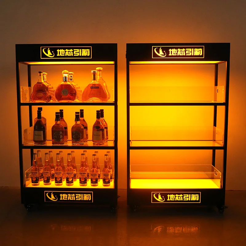 Armário de vinho luminoso de t - Wine Beer Rack avaliação e preço