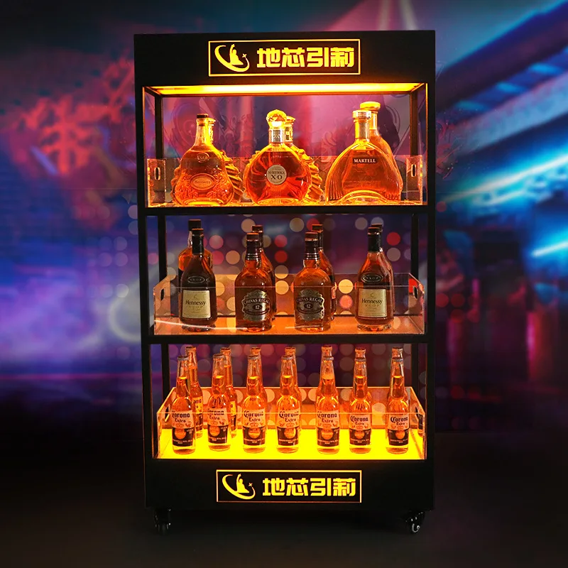 Armário de vinho luminoso de t - Wine Beer Rack avaliação e preço