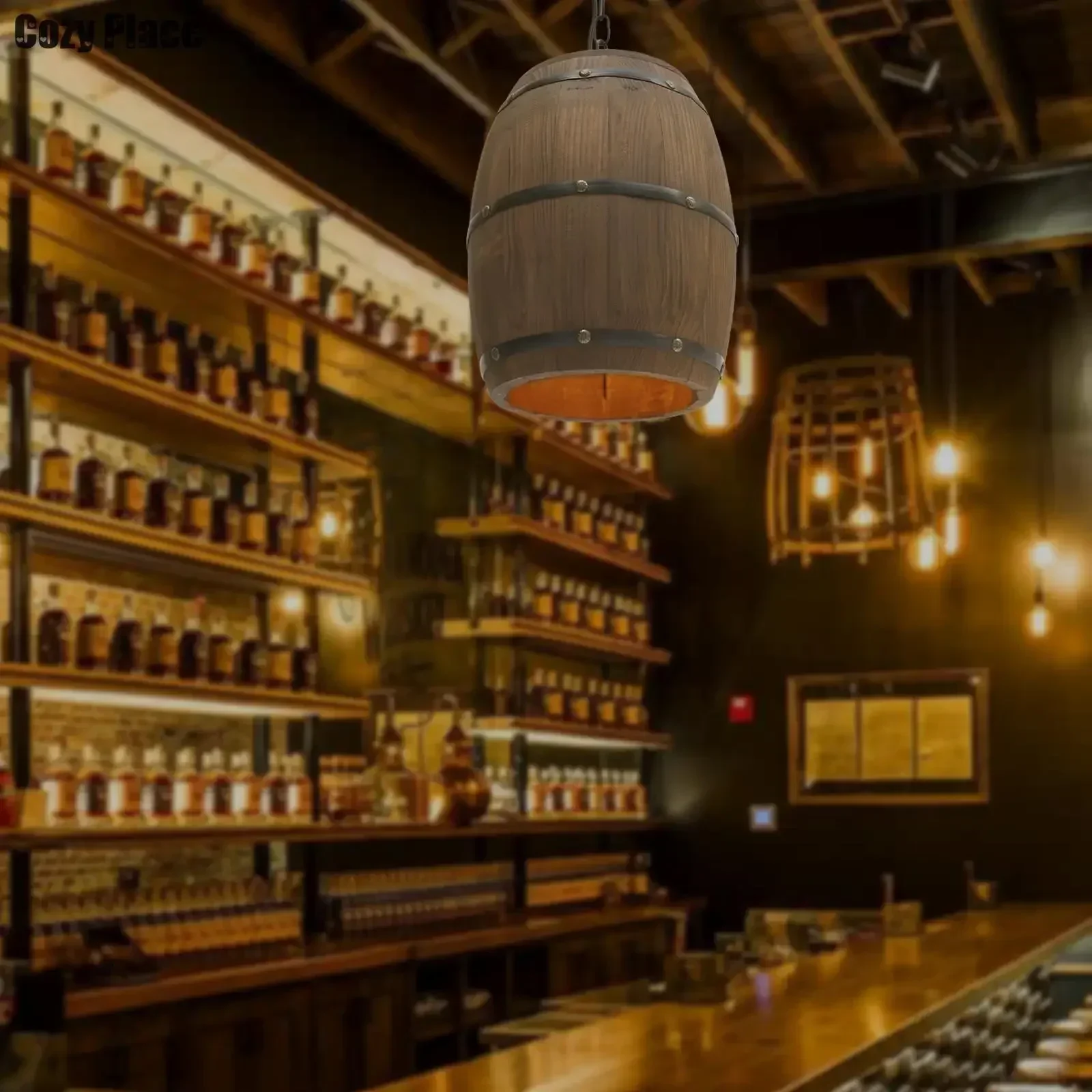 Luminária Rústica Vintage, Lus - Wine & Beer Guayaquil avaliação e preço