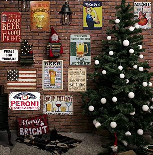 Placa de Metal Vintage de Cerv - Wine X Beer avaliação e preço